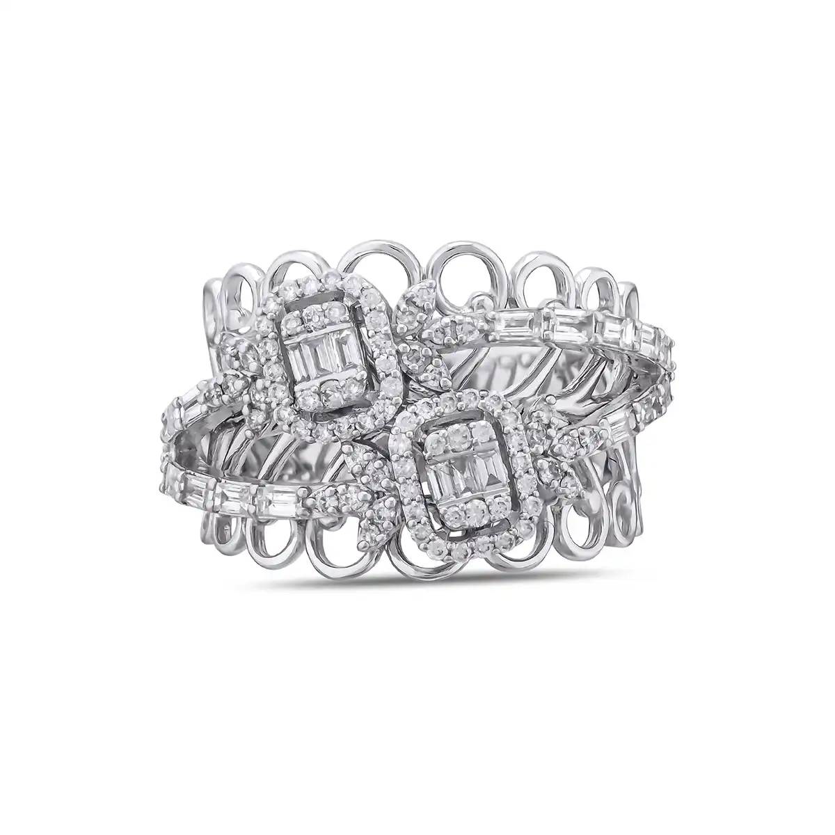 0,51 Karat Pırlanta Baget Yüzük