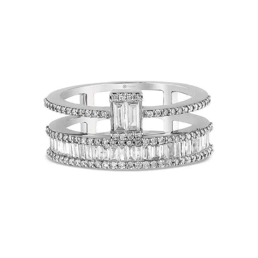 0,83 Karat Pırlanta Baget Yüzük