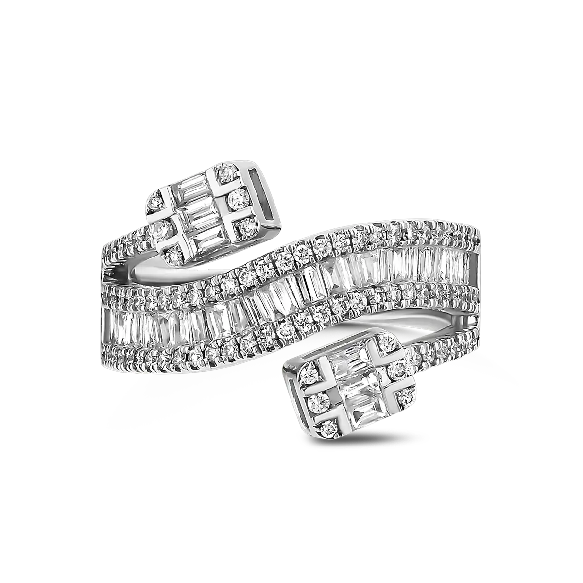 0,85 Karat Pırlanta Baget Yüzük