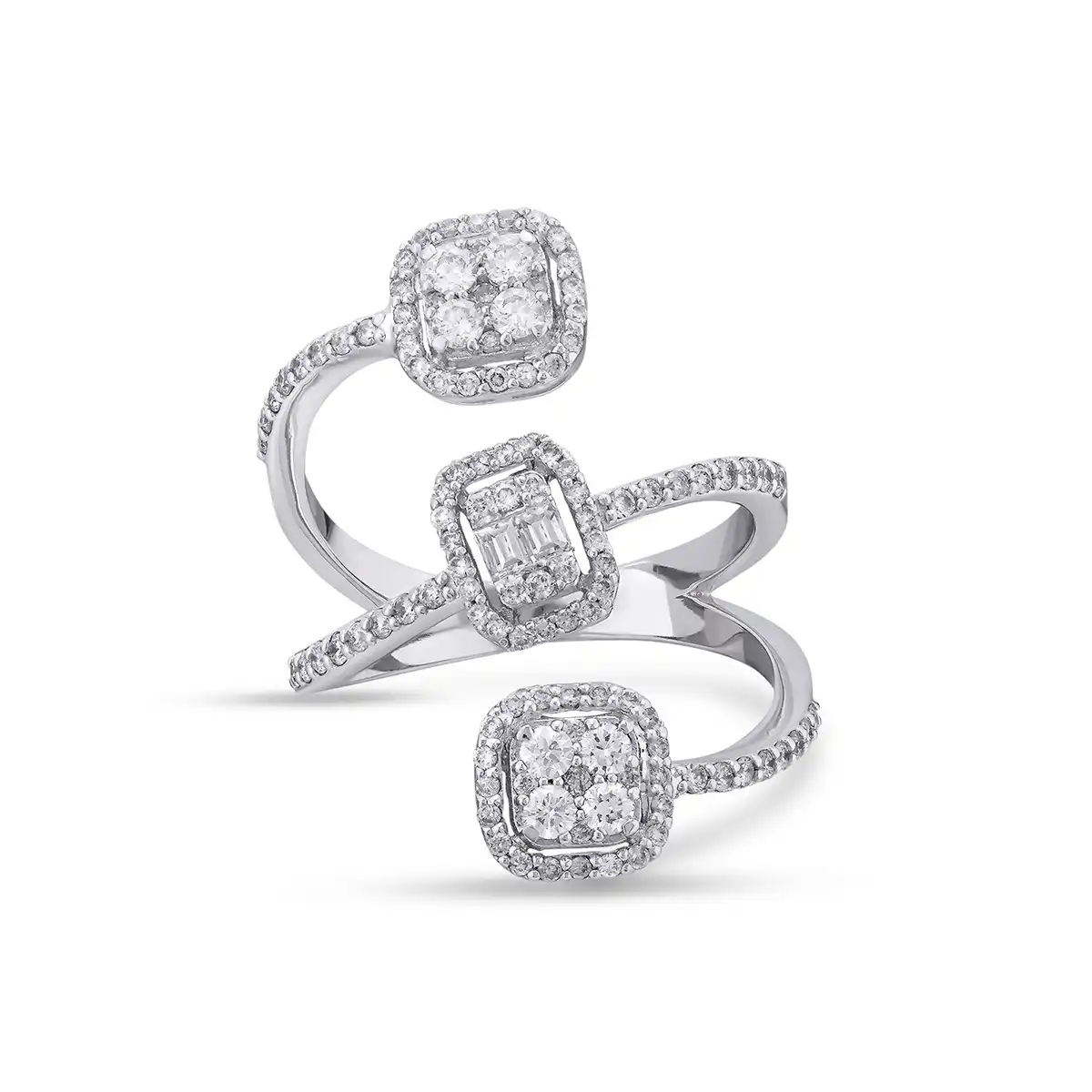 0,93 Karat Pırlanta Baget Yüzük