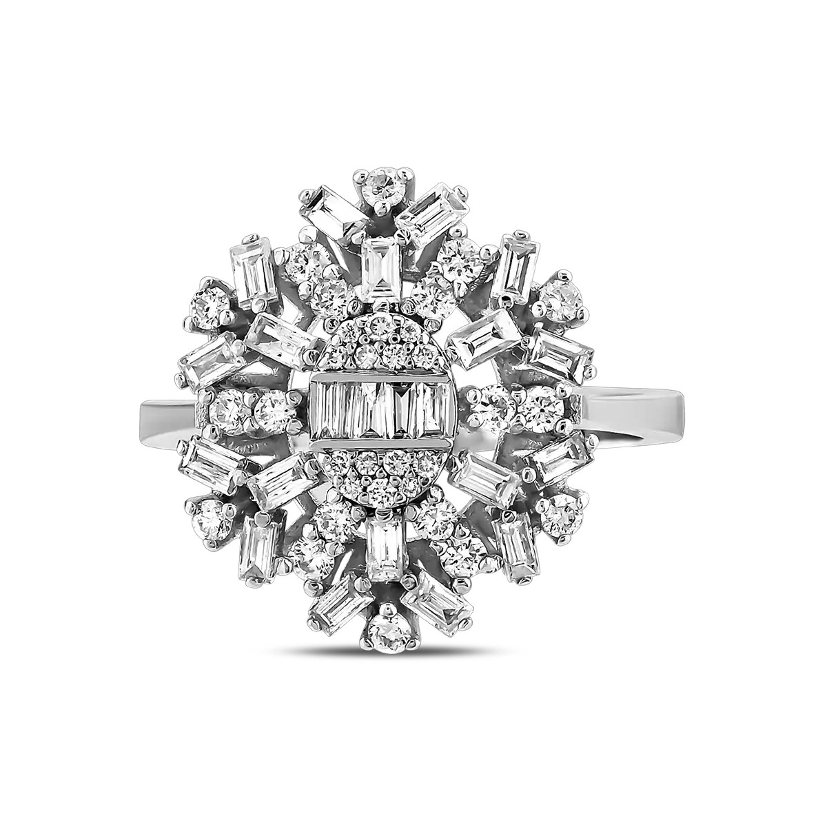 1,02 Karat Pırlanta Baget Yüzük